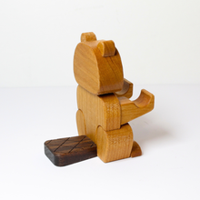 Load image into Gallery viewer, Beaver Pen Holder | Wood Desk Organizer