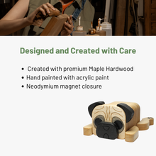 Load image into Gallery viewer, Wood Pug Trinket Box