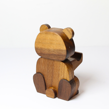 Load image into Gallery viewer, Bear Pen Holder | Wood Desk Organizer