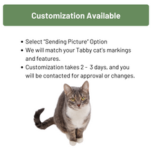 Load image into Gallery viewer, Brown Tabby Cat Eyeglass Stand / Glasses Holder
