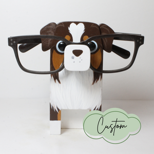 Australian Shepherd Gift Eyeglass Stand Aussie Ornament Memorial Gift Personalized Custom