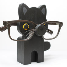 Load image into Gallery viewer, Black Cat Eyeglass Stand