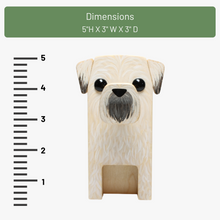 Load image into Gallery viewer, Wheaten Terrier Dog Eyeglass Stand Gift Ornament Home Decor Art - Measurements