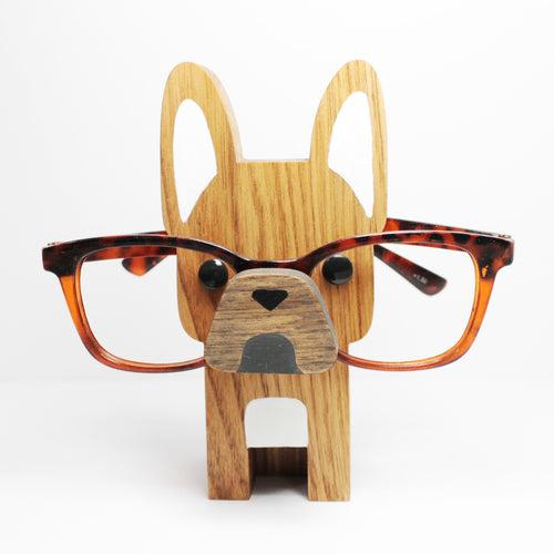 French Bulldog Eyeglass Stand / Frenchie Glasses Holder