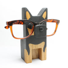 Load image into Gallery viewer, German Shepherd Wearing Eyeglasses Stand / Glasses Holder