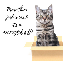 Load image into Gallery viewer, Personalized Cat in a Box Pop Up Card