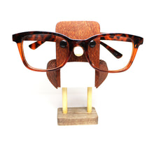 Load image into Gallery viewer, Lacewood Bird Eyeglass Stand / Glasses Holder