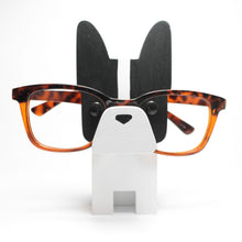 Load image into Gallery viewer, Boston Terrier Wearing Eyeglasses Stand / Glasses Holder