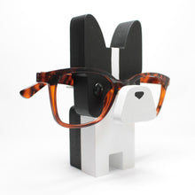 Load image into Gallery viewer, Boston Terrier Wearing Eyeglasses Stand / Glasses Holder