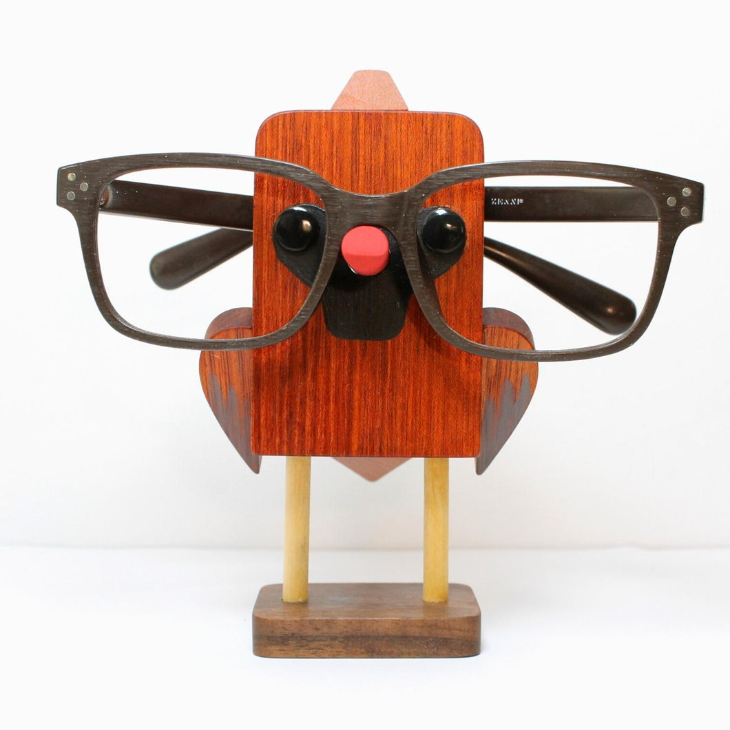 Cardinal Bird Eyeglass Stand / Glasses Holder