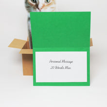 Load image into Gallery viewer, Custom Cat in a Box Pop Up Card