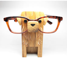 Load image into Gallery viewer, Golden Retriever Wooden Eyeglass Stand