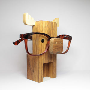 Moose Wearing Eyeglasses Stand / Glasses Holder