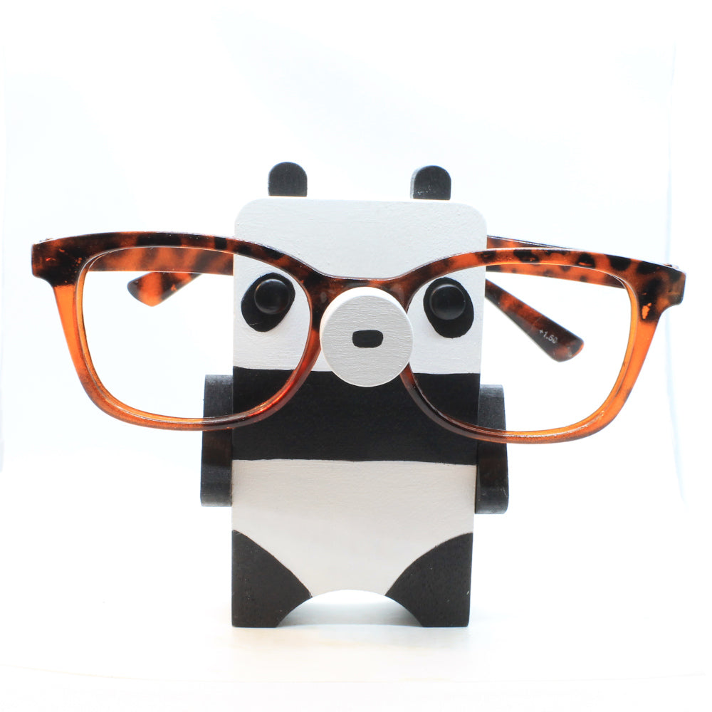 Panda Bear Wearing Eyeglasses Stand / Holder