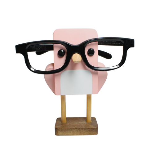 Pastel Pink Bird Eyeglass Stand