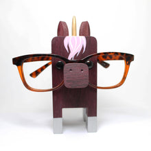 Load image into Gallery viewer, Unicorn Wearing Eyeglasses Stand / Glasses Holder