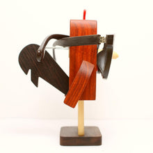 Load image into Gallery viewer, Rooster Chicken Wearing Eyeglasses Stand / Glasses Holder